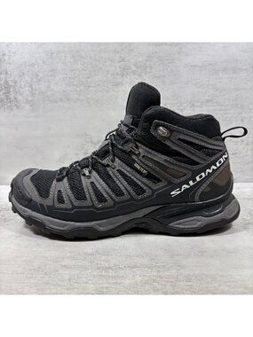 Salomon X Ultra Mid GTX Waterproof Hiking Boots - Men's Size 9 - Black
